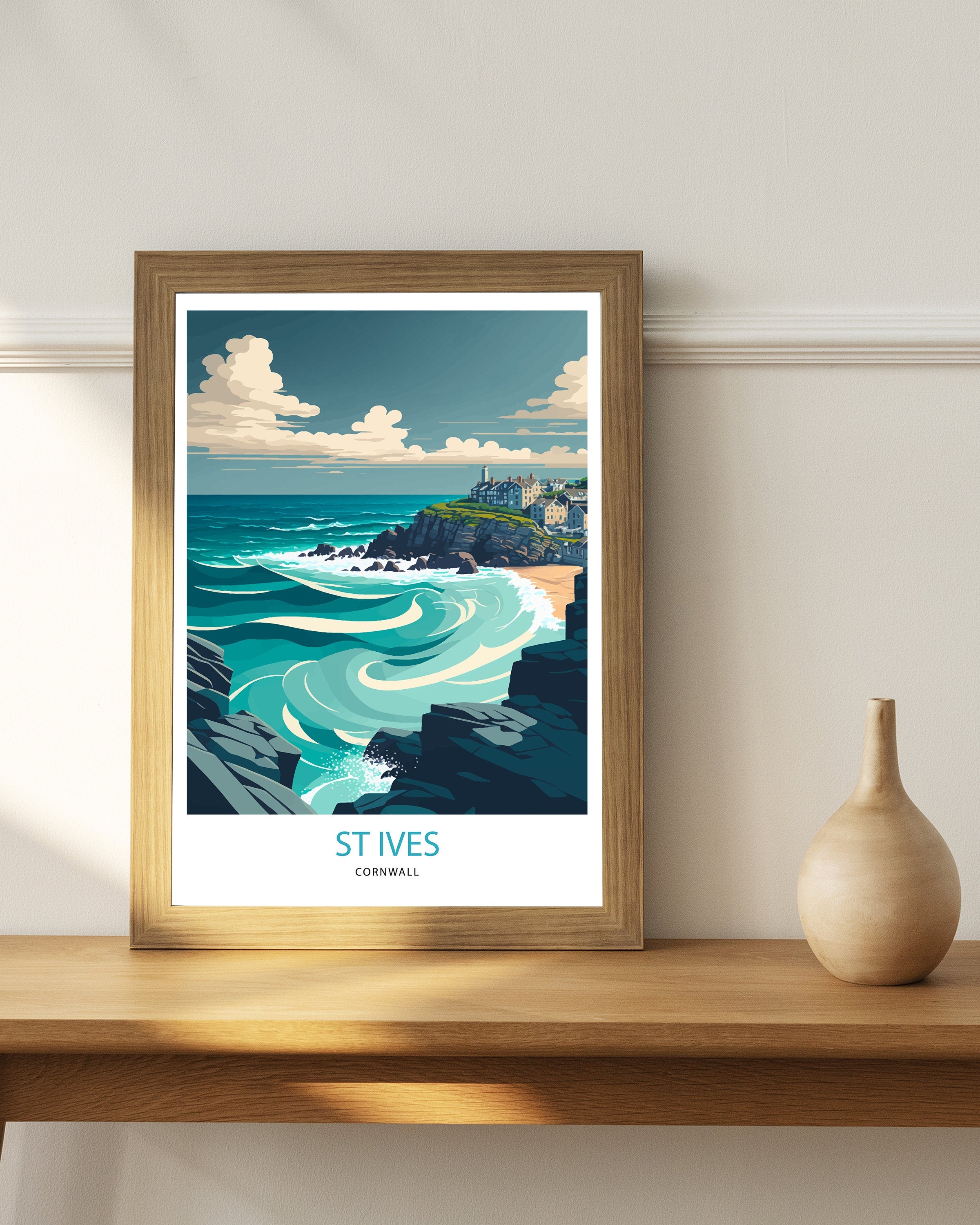 St Ives Travel Poster