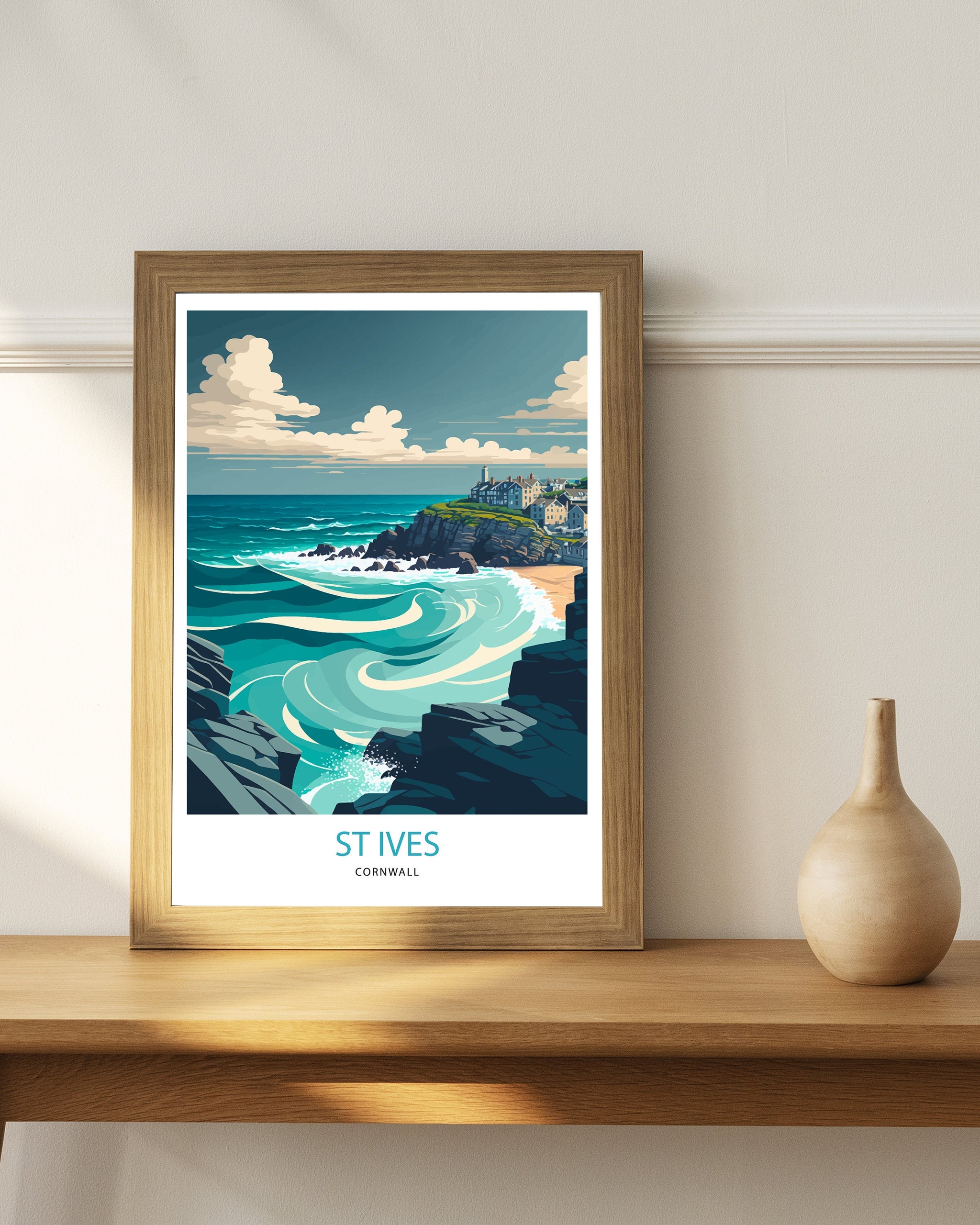 St Ives Travel Poster
