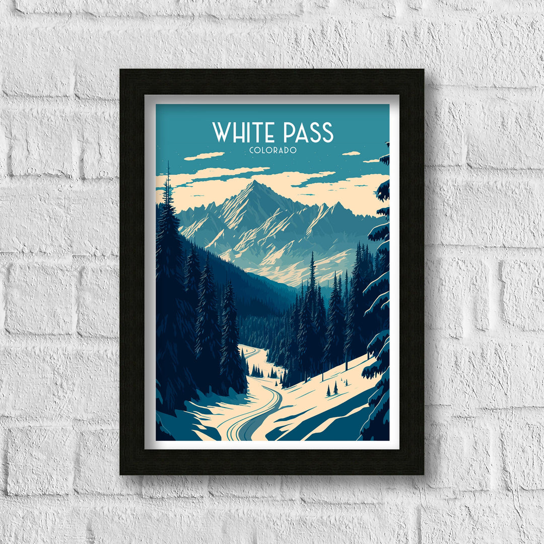 White Pass Colorado Travel Poster Travel Poster