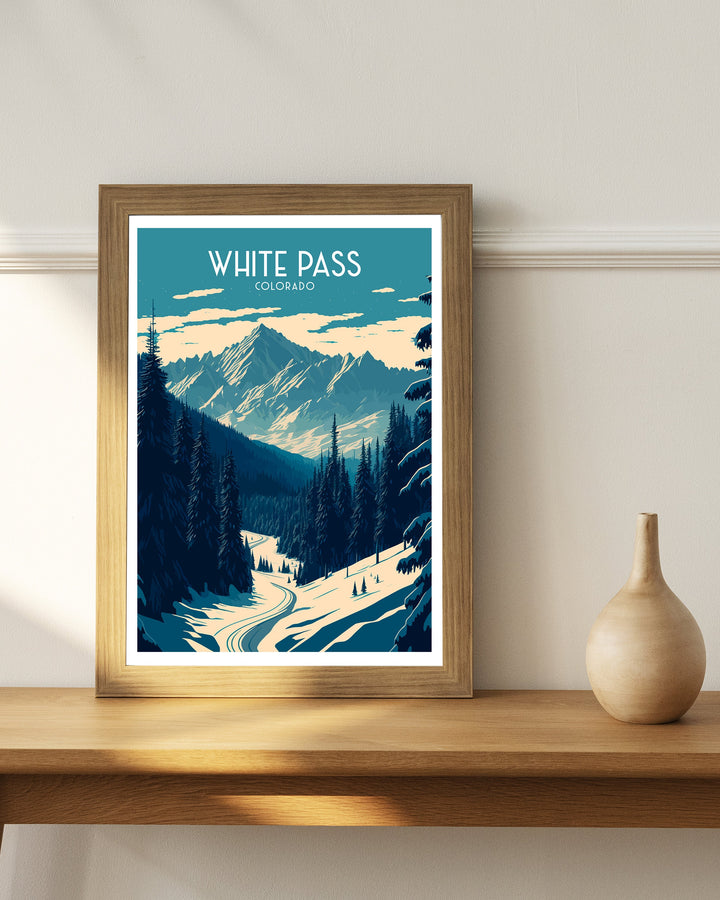 White Pass Colorado Travel Poster Travel Poster