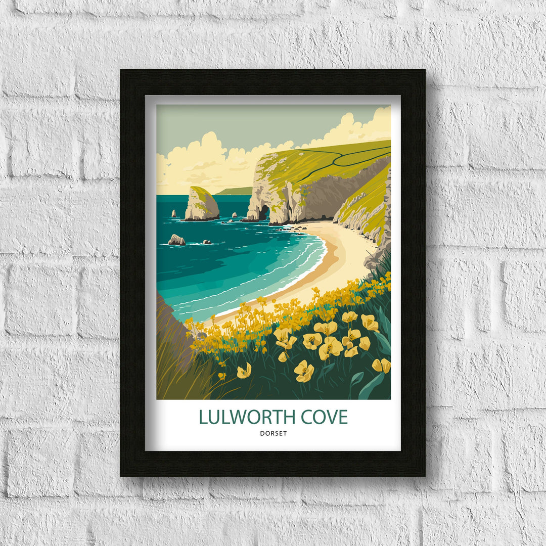 Lulworth Cove Art Poster