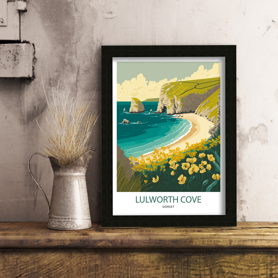 Lulworth Cove Art Poster