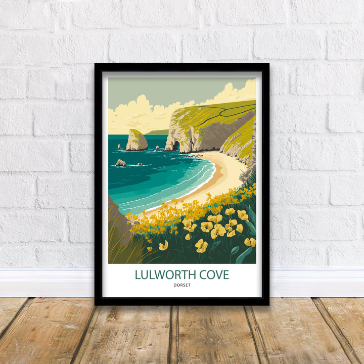 Lulworth Cove Art Poster