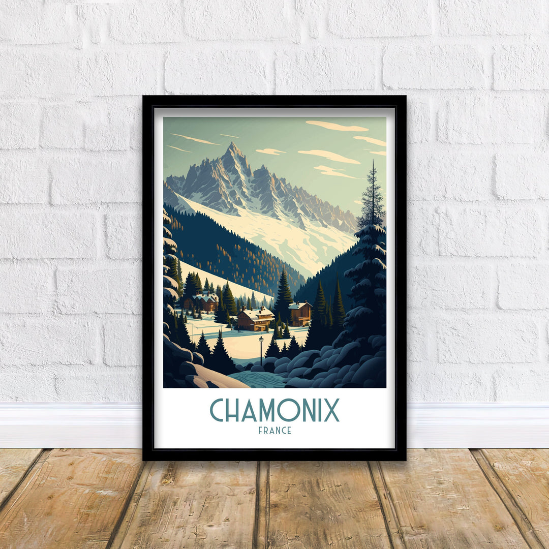 Chamonix Travel Poster