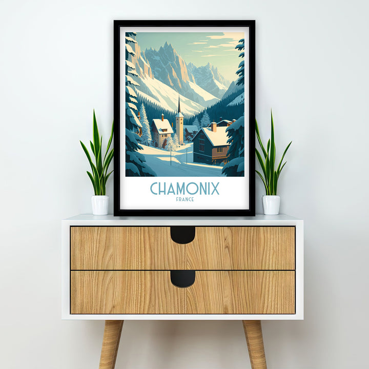 Chamonix Travel Poster