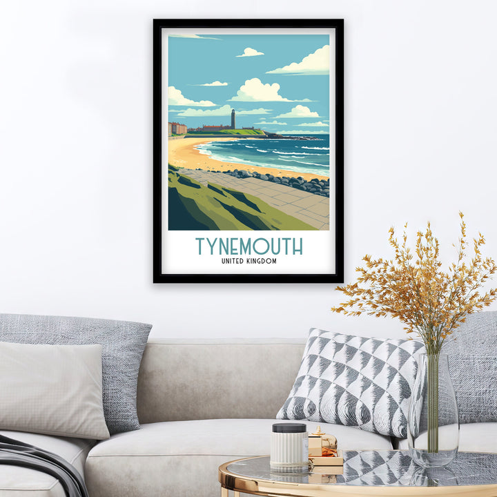 Tynemouth Travel Poster