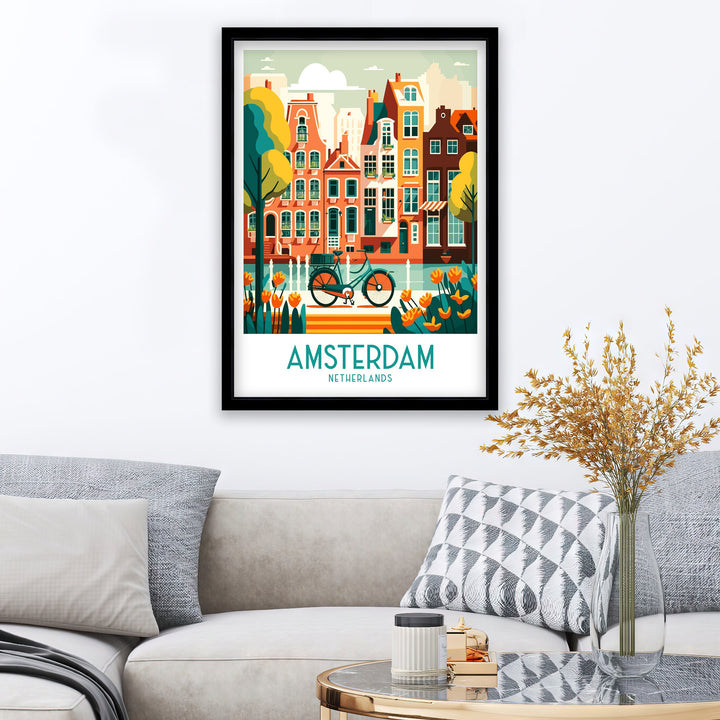 Amsterdam Art Poster