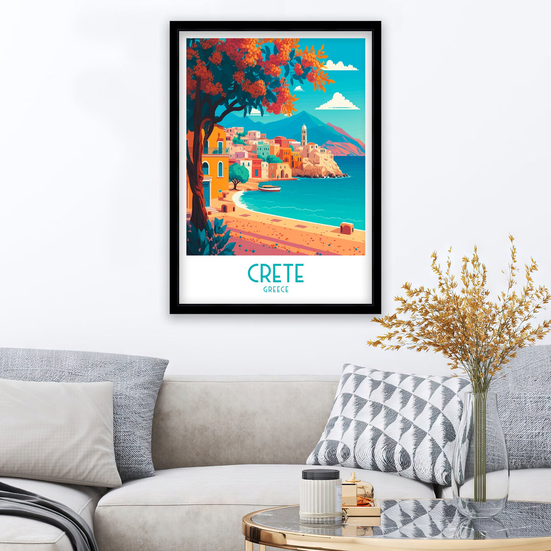 Crete Travel Poster