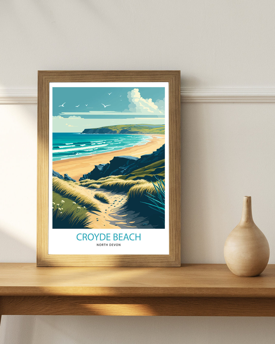 Croyde Bay Travel Poster