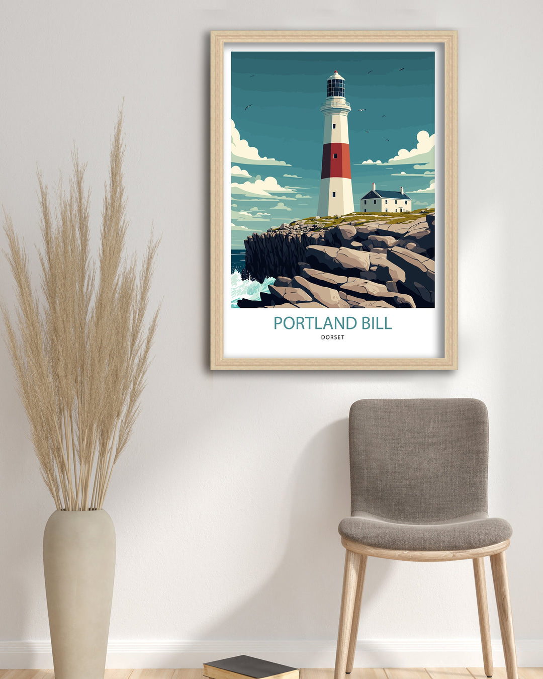 Portland Bill Travel Poster