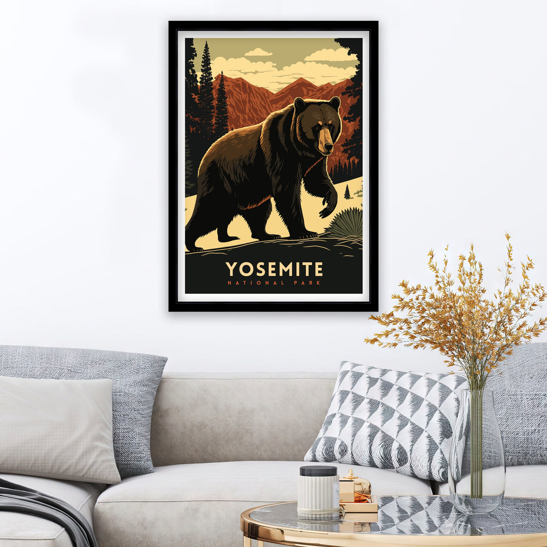 Yosemite National Park Travel Poster