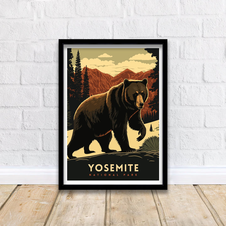 Yosemite National Park Travel Poster