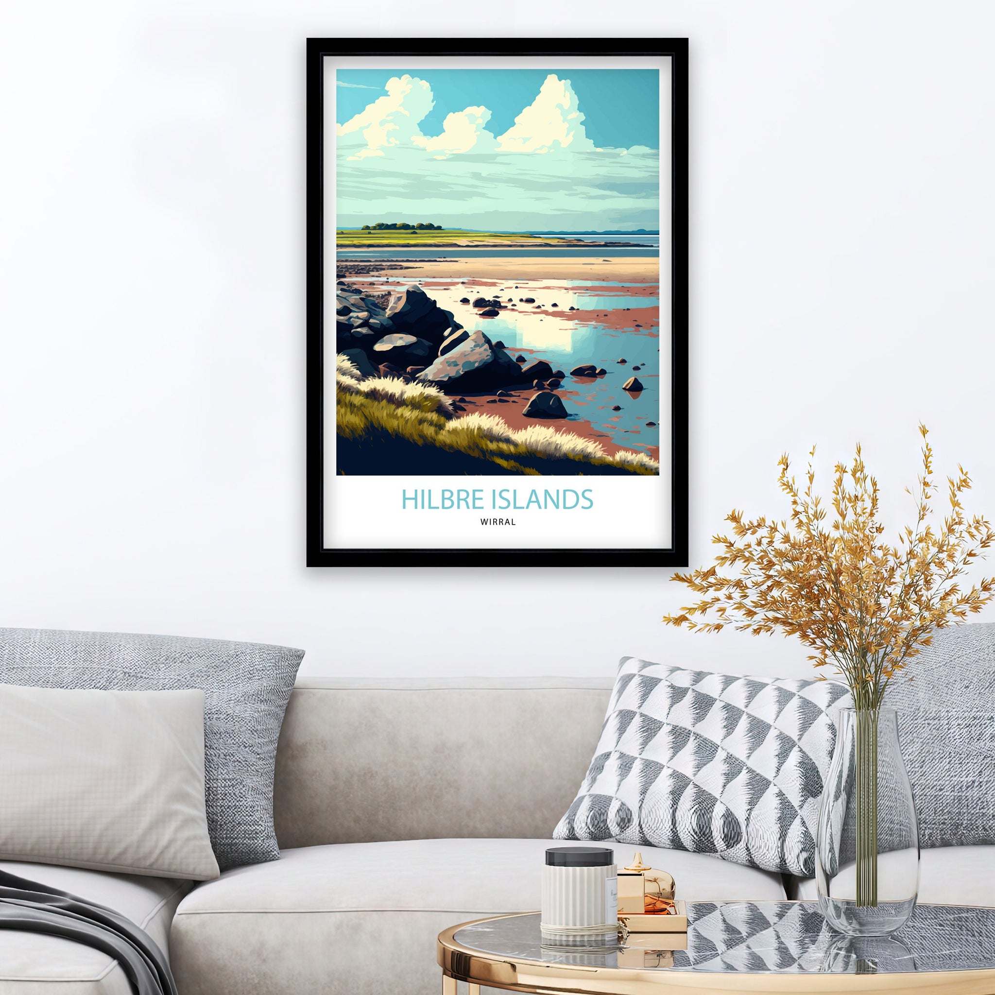 West Kirby Art Print | Hilbre Islands Coastal Landscape