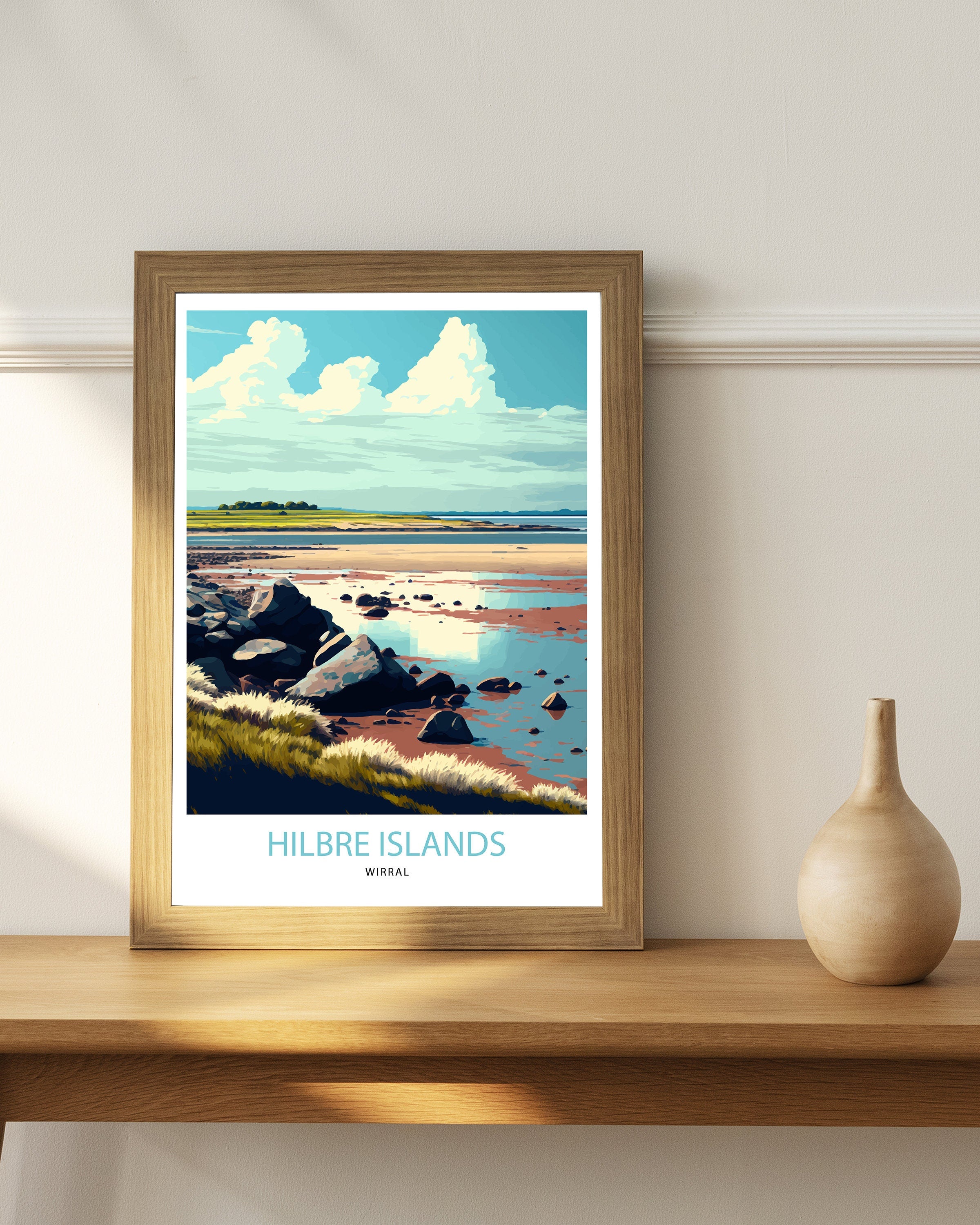 West Kirby Art Print | Hilbre Islands Coastal Landscape