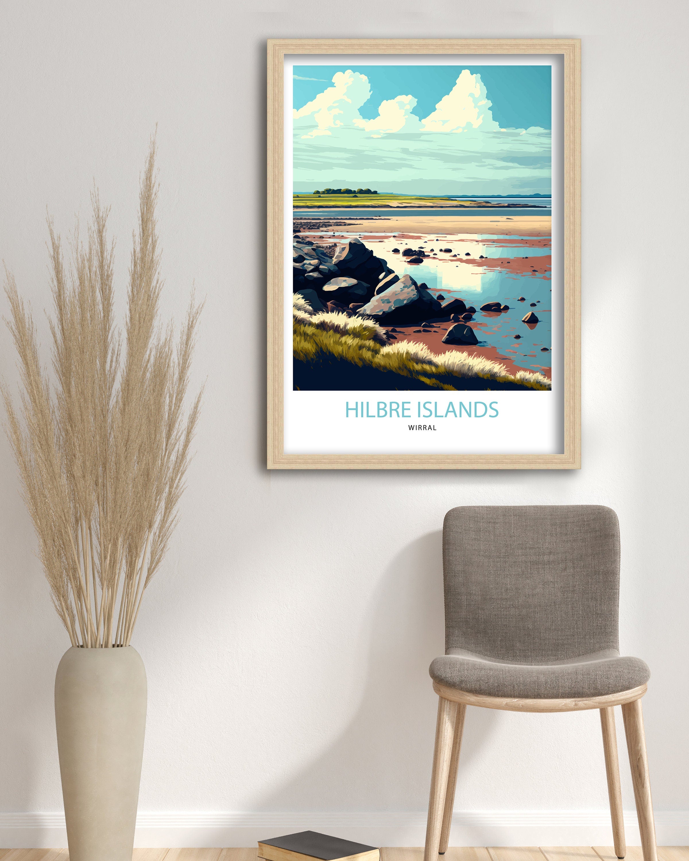 West Kirby Art Print | Hilbre Islands Coastal Landscape