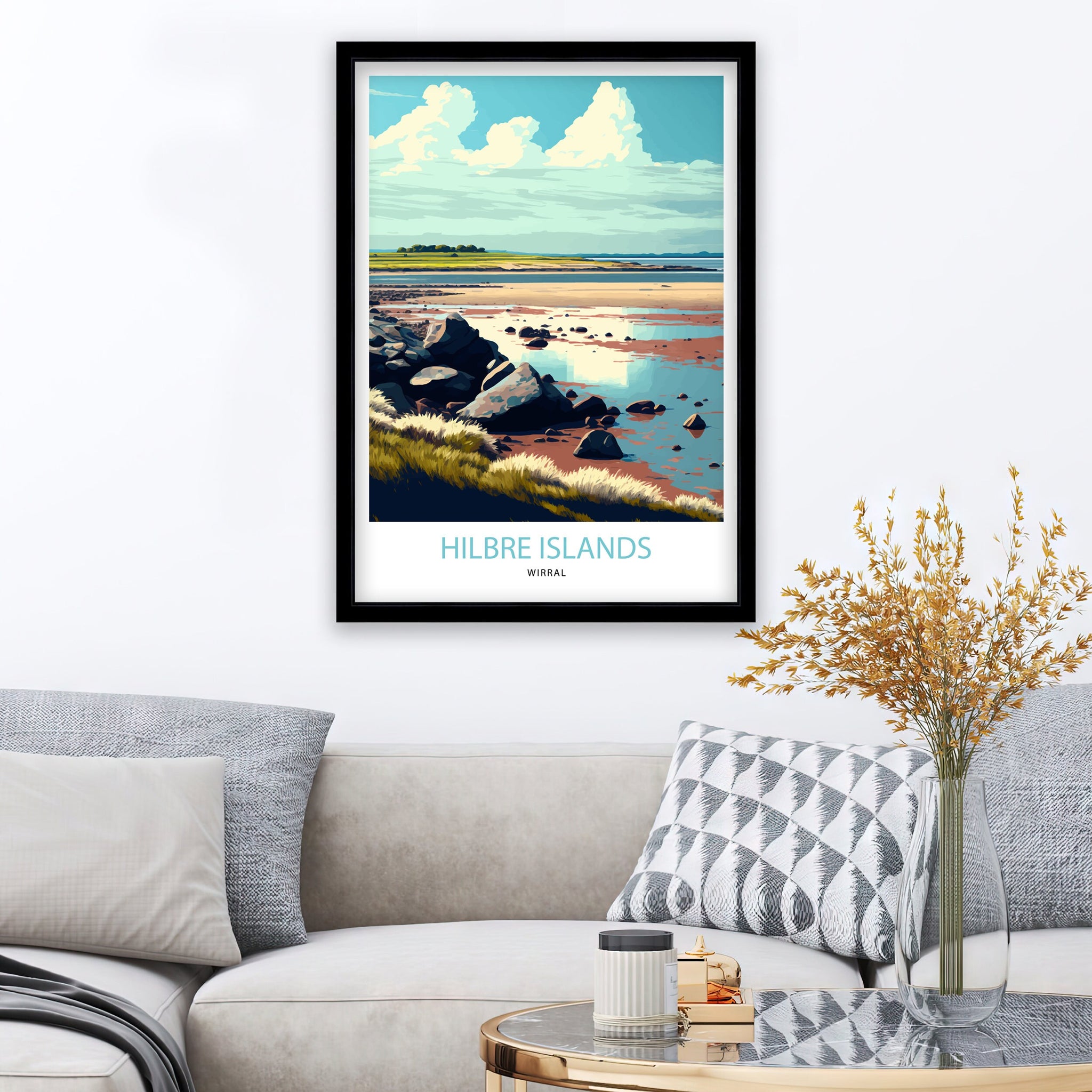 The Hilbre Islands Travel Print | Merseyside| Liverpool | Wirral | Travel Poster |