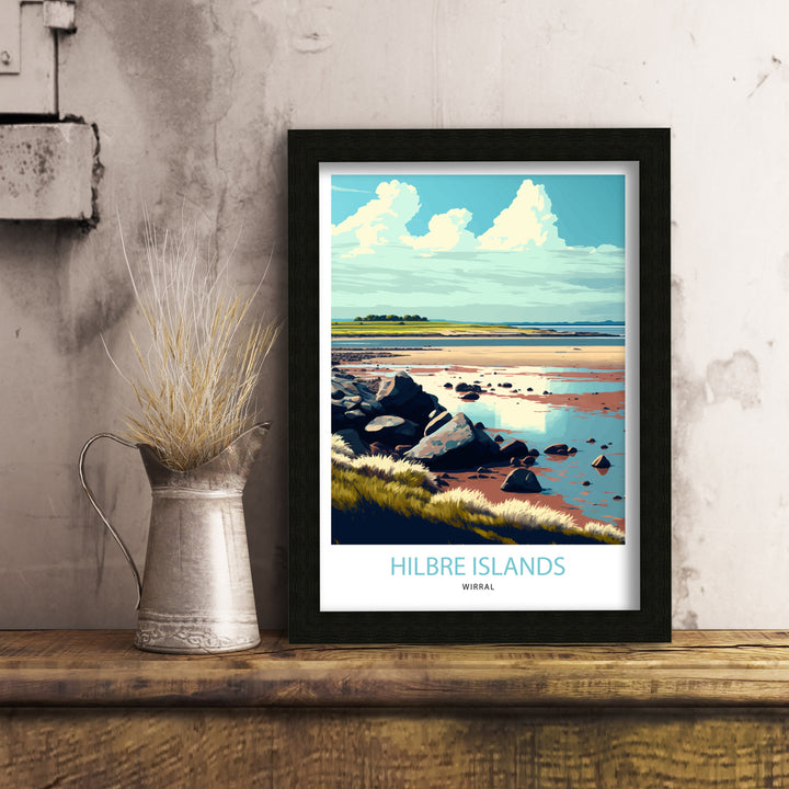 The Hilbre Islands Travel Poster