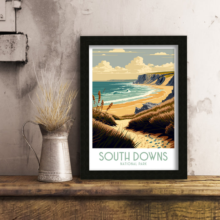 South Downs Travel Poster