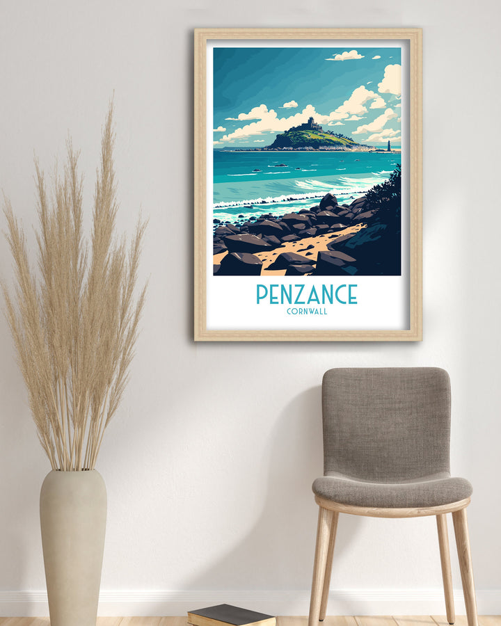 Penzance Travel Poster