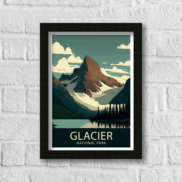 Glacier National Park Travel Poster