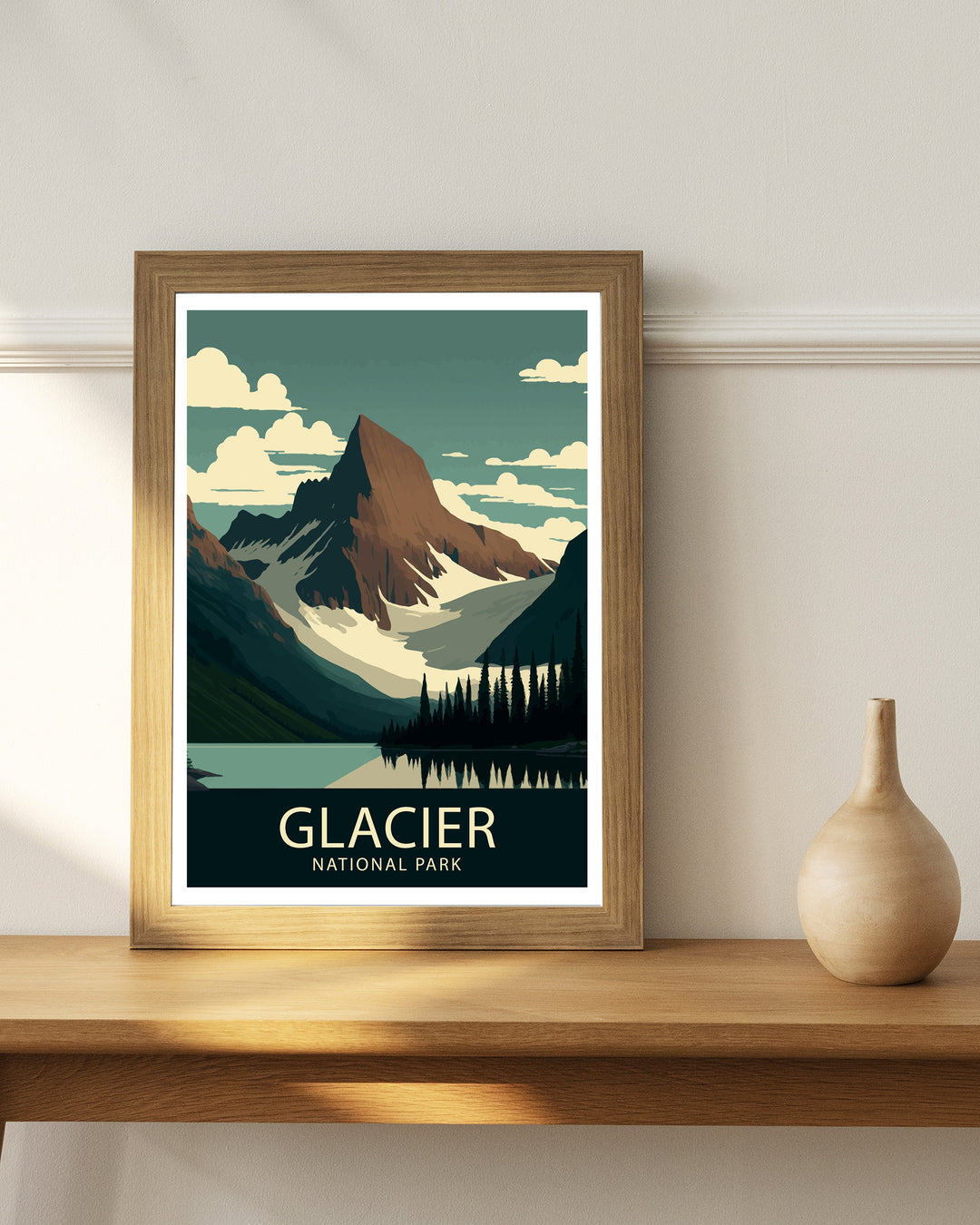 Glacier National Park Travel Poster