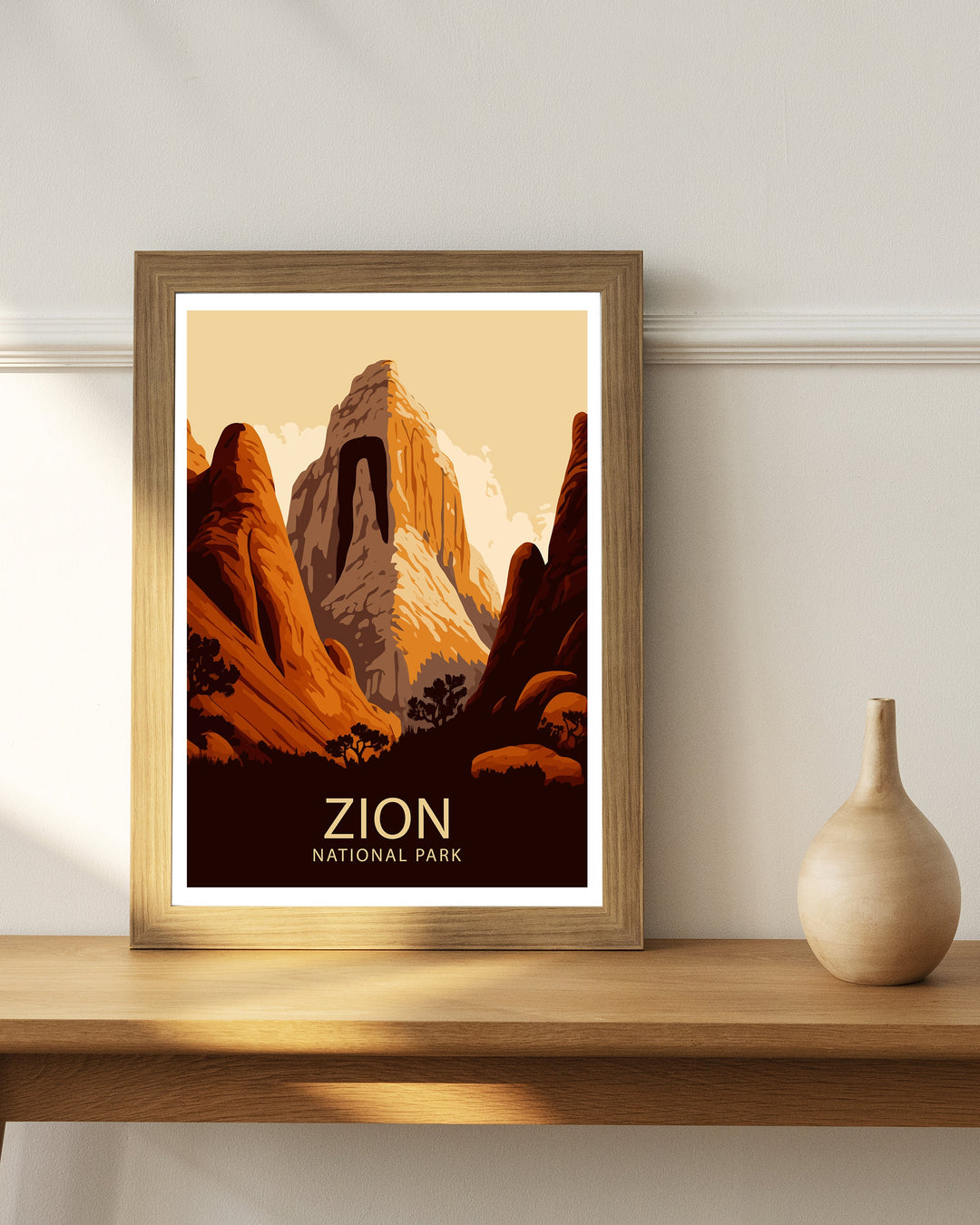 Zion National Park Art Poster