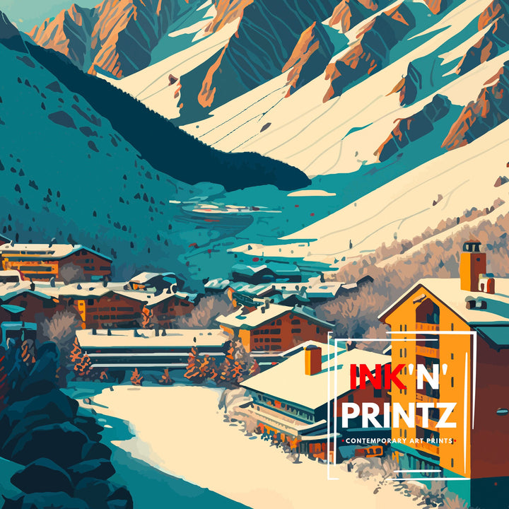 Andorra Ski Poster
