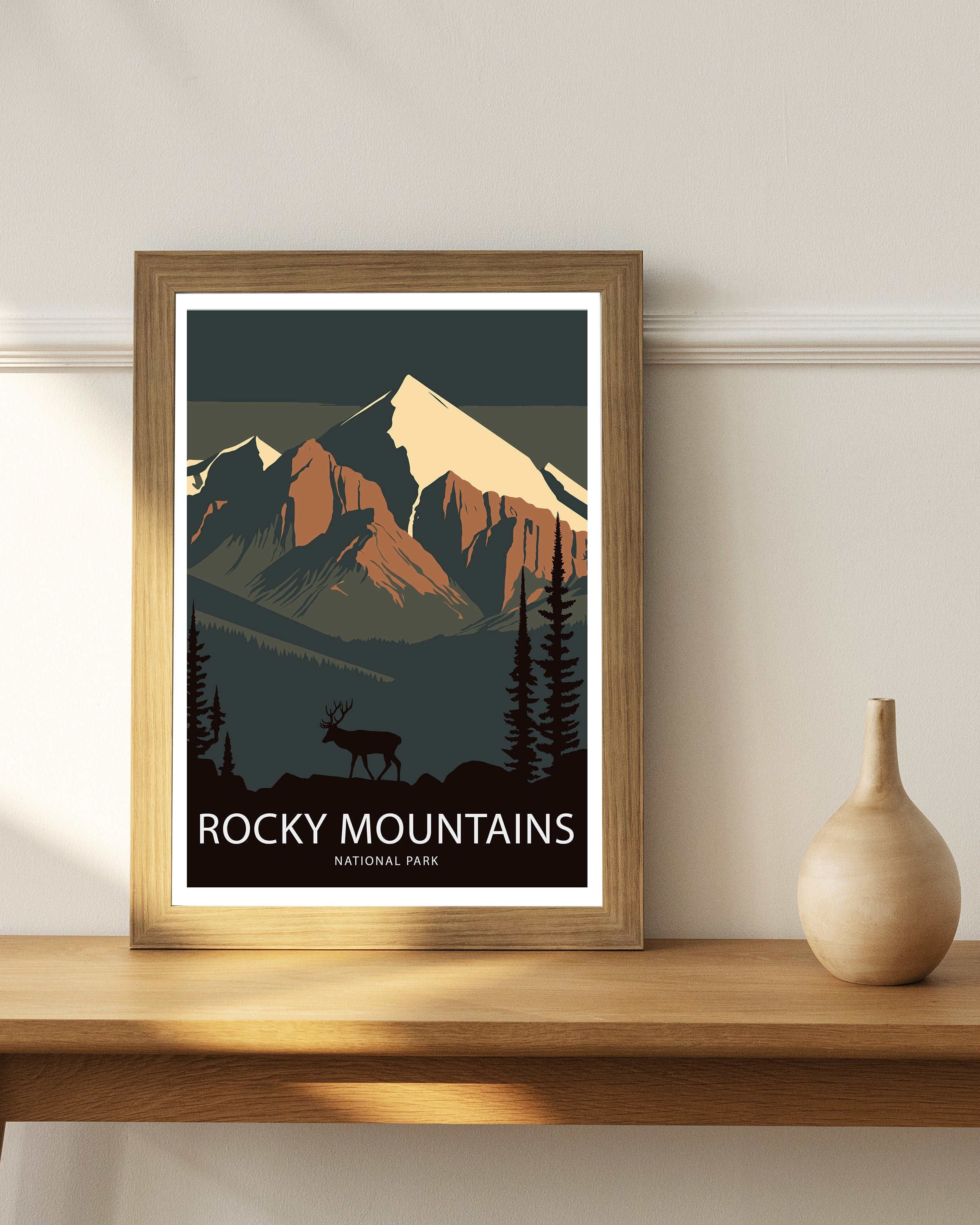 Rocky Mountains National Park Print | Colorado Travel Art