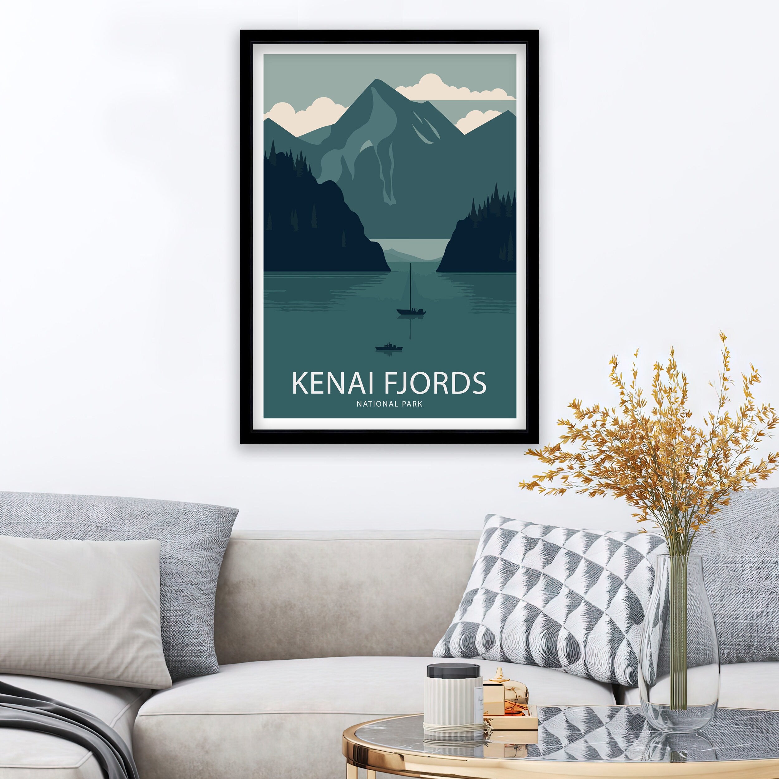 Kenai Fjords National Park Art Print | Alaska Landscape Poster