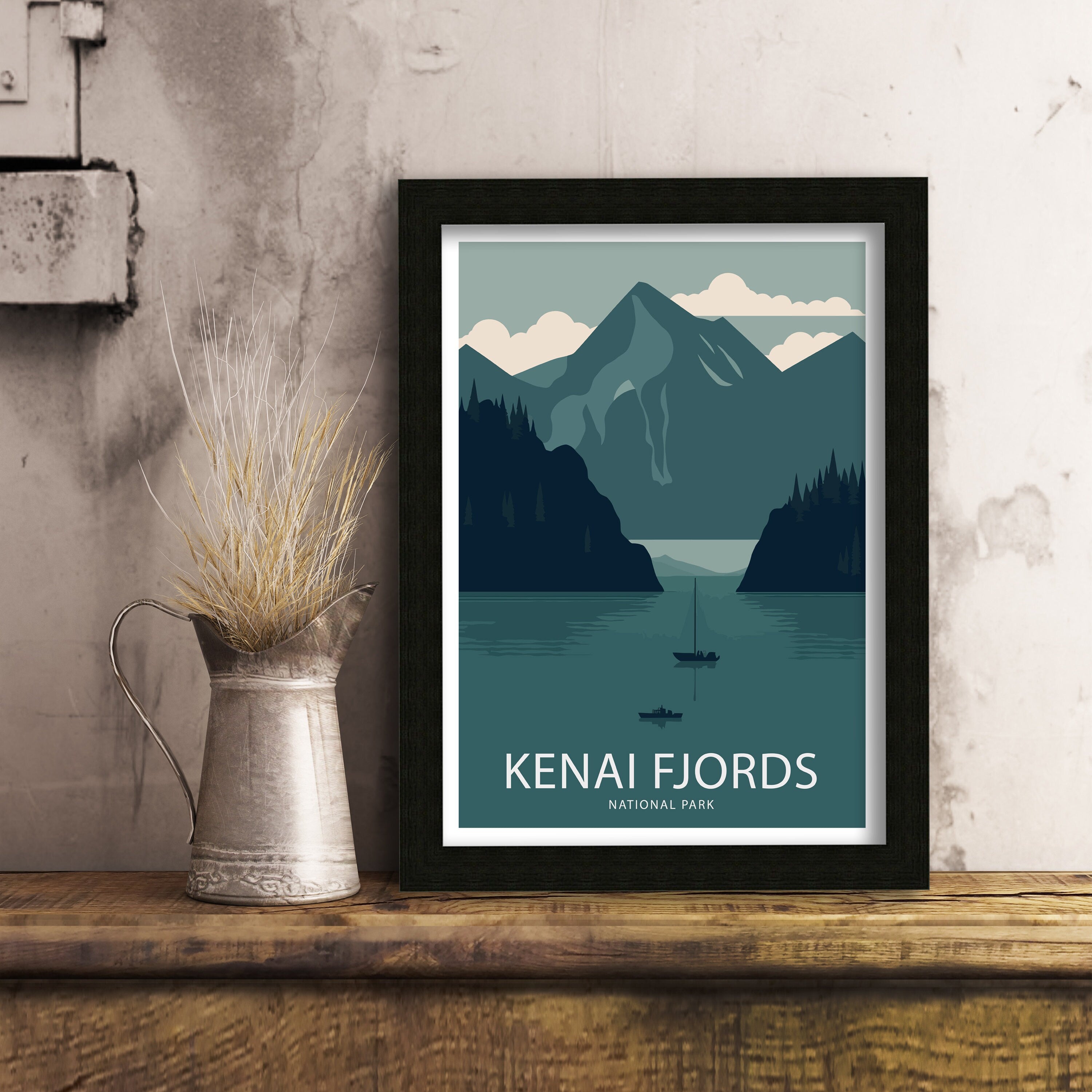 Kenai Fjords National Park Art Print | Alaska Landscape Poster