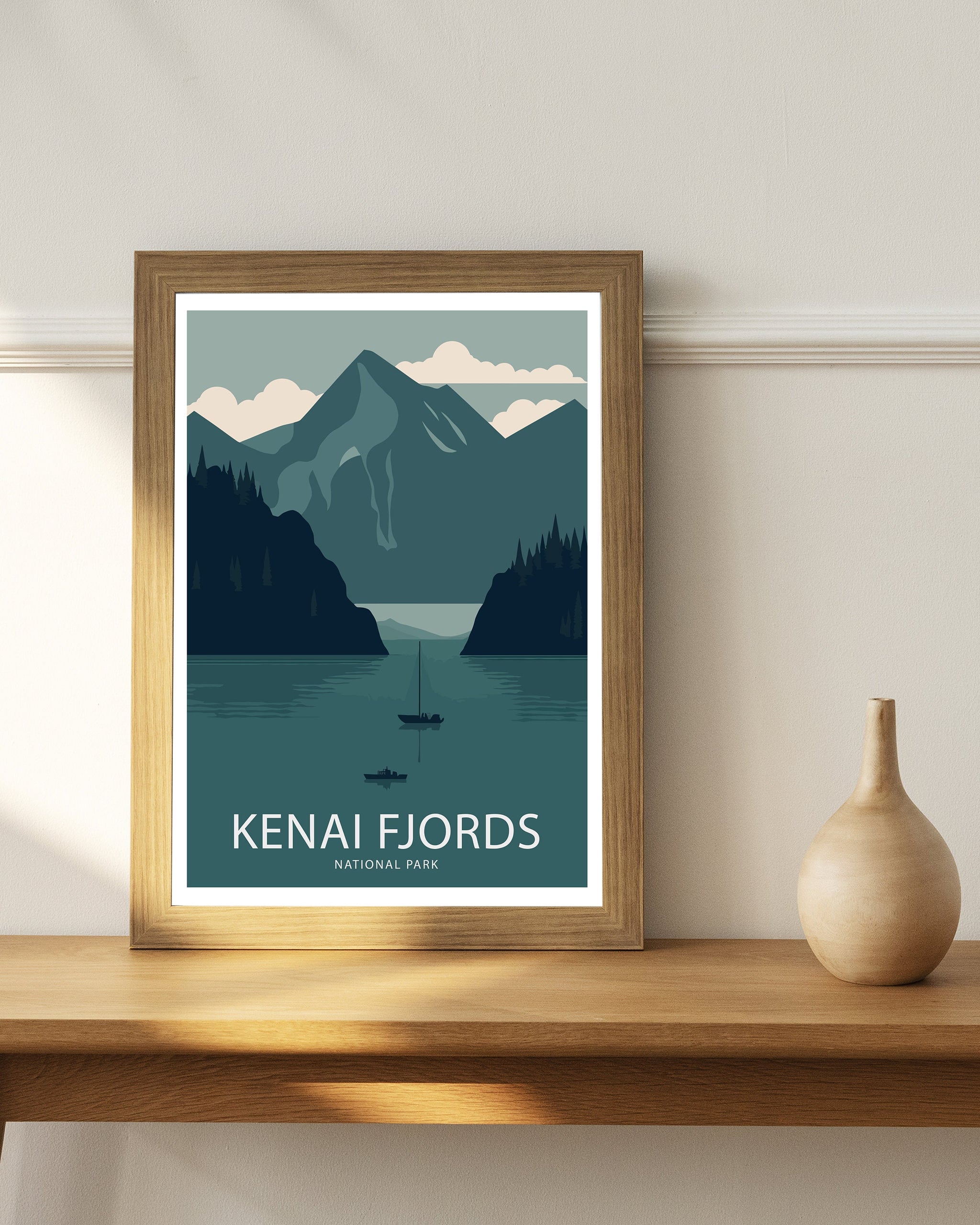 Kenai Fjords National Park Art Print | Alaska Landscape Poster