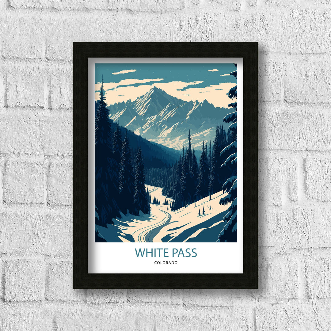 White Pass Colorado Travel Poster Travel Poster