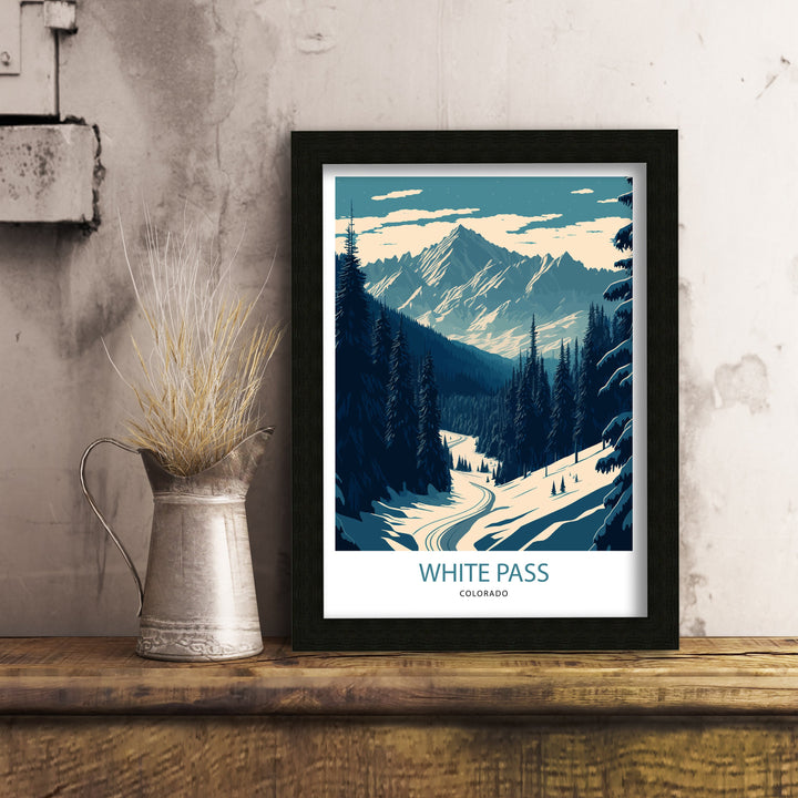 White Pass Colorado Travel Poster Travel Poster