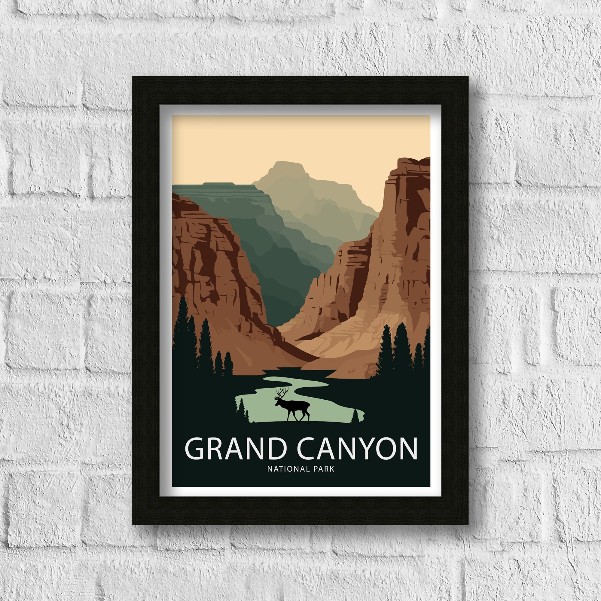 Grand Canyon National Park Travel Poster | Arizona Wall Art