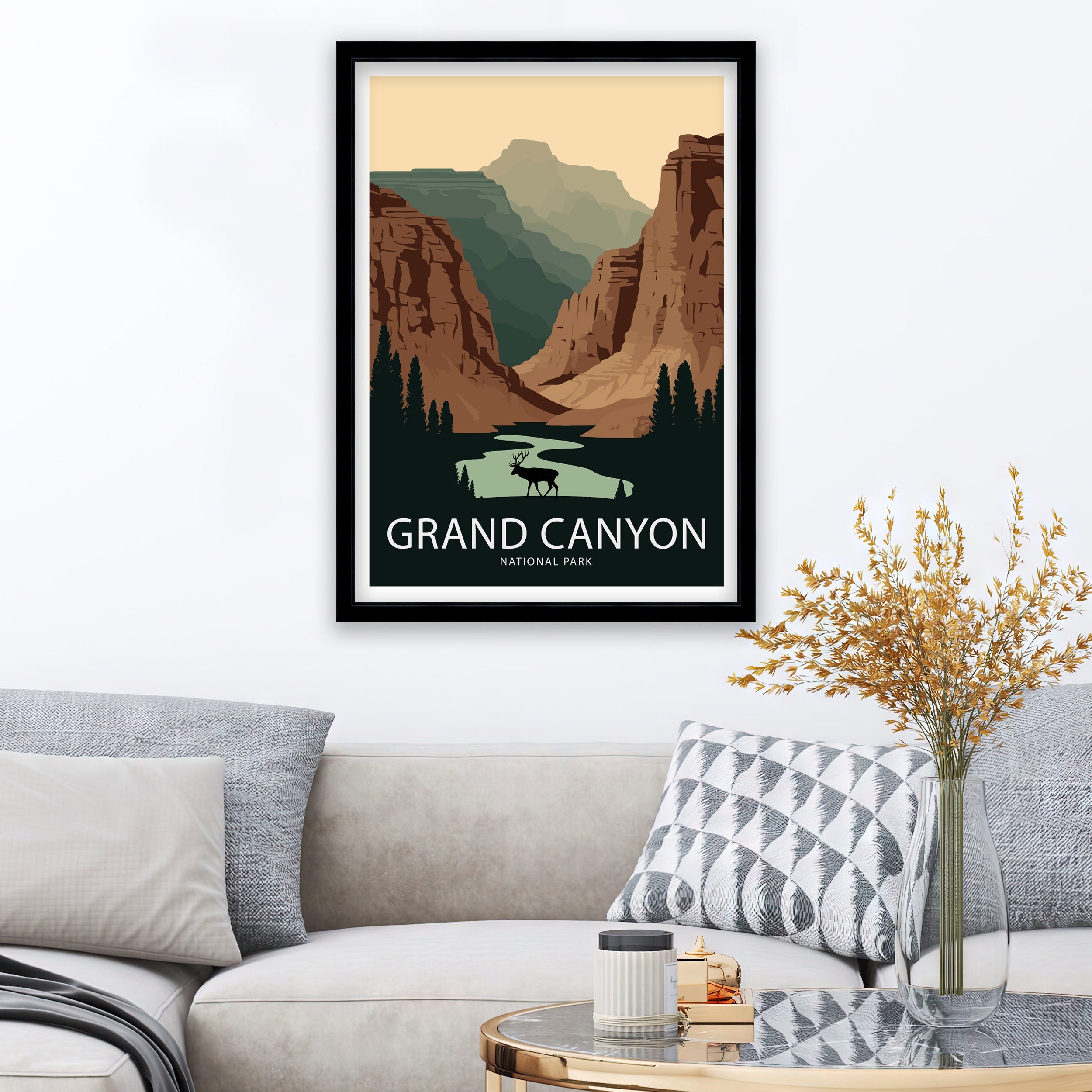 Grand Canyon National Park Travel Poster | Arizona Wall Art