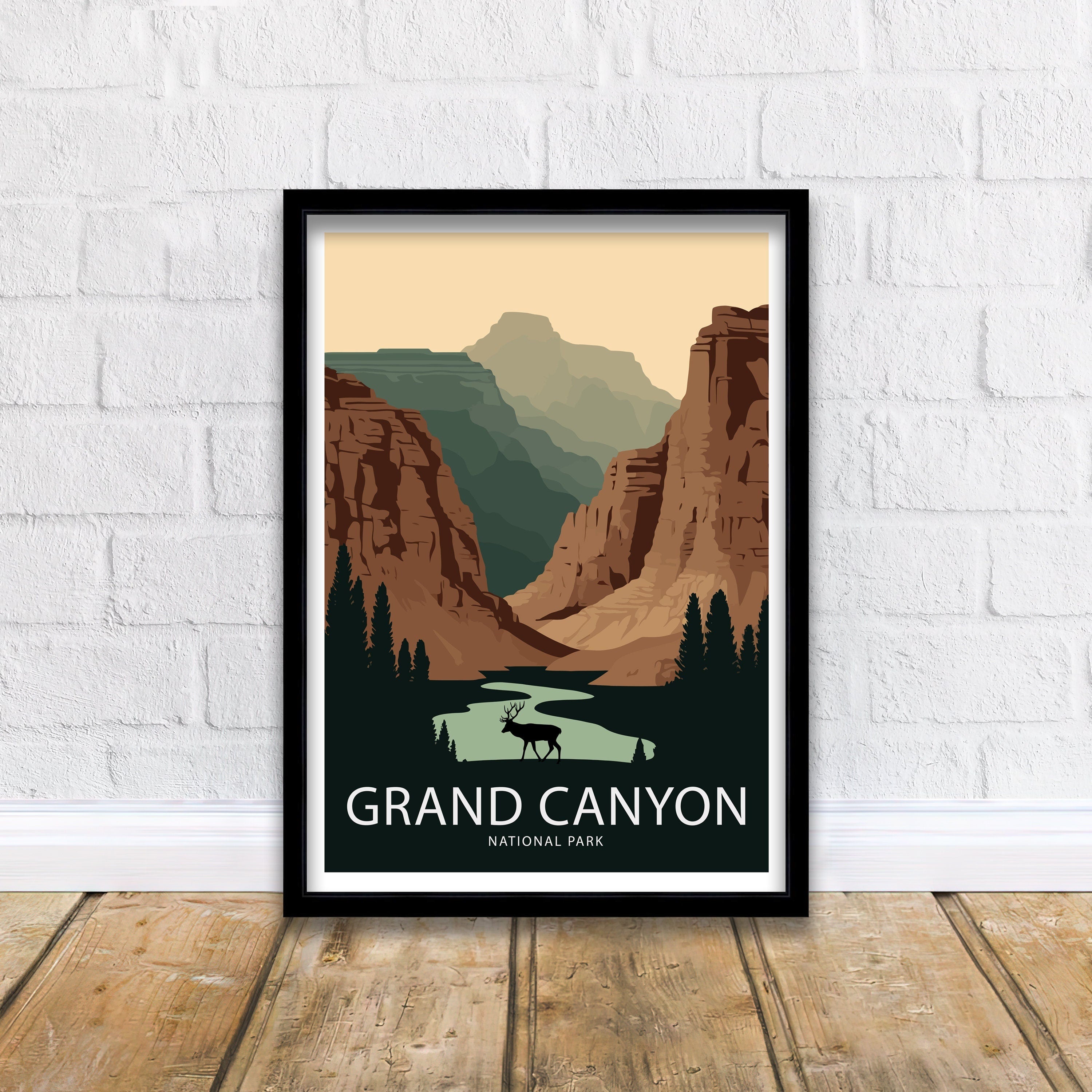 Grand Canyon National Park Travel Poster | Arizona Wall Art