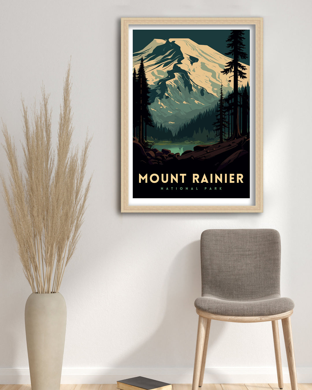 Mount Rainier Travel Poster