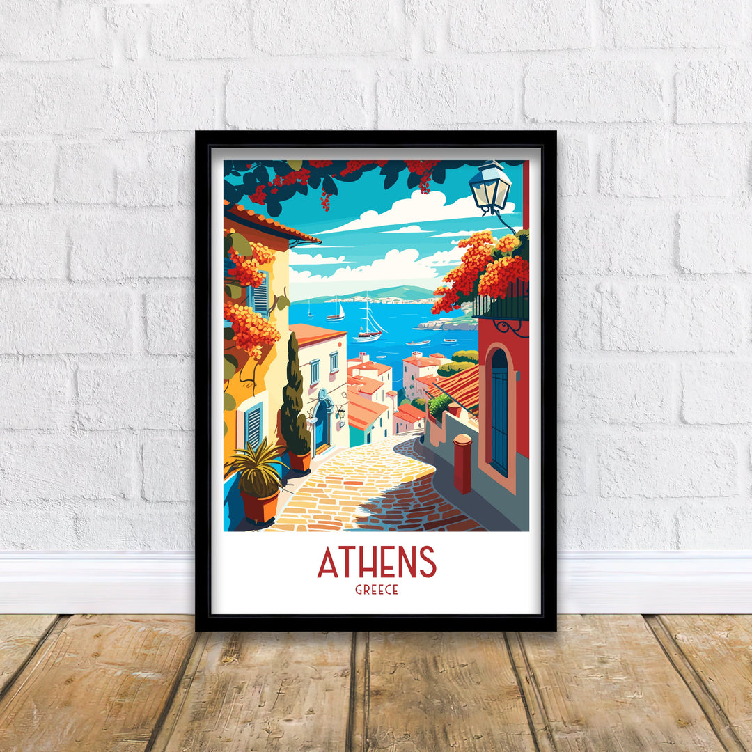 Athens Travel Poster