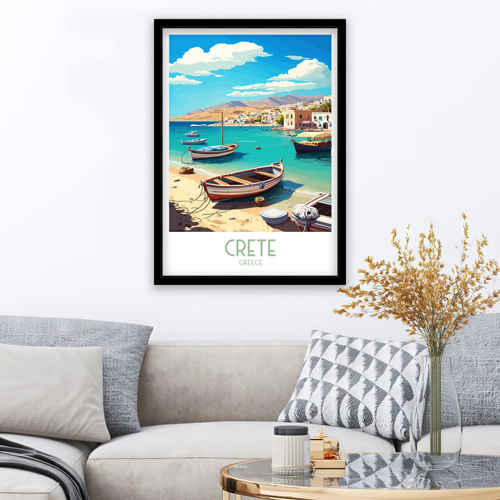 Crete Travel Poster