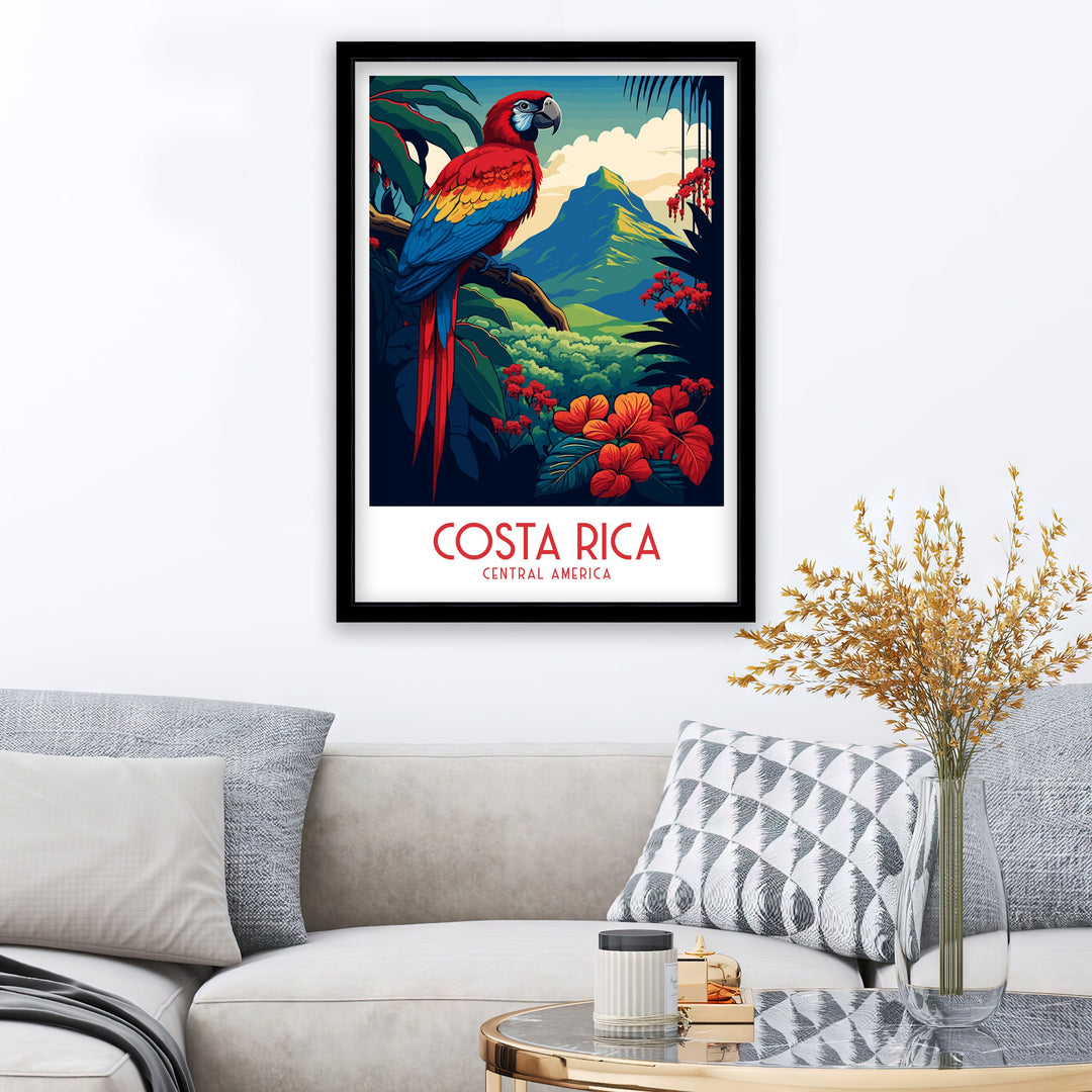 Costa Rica Travel Poster