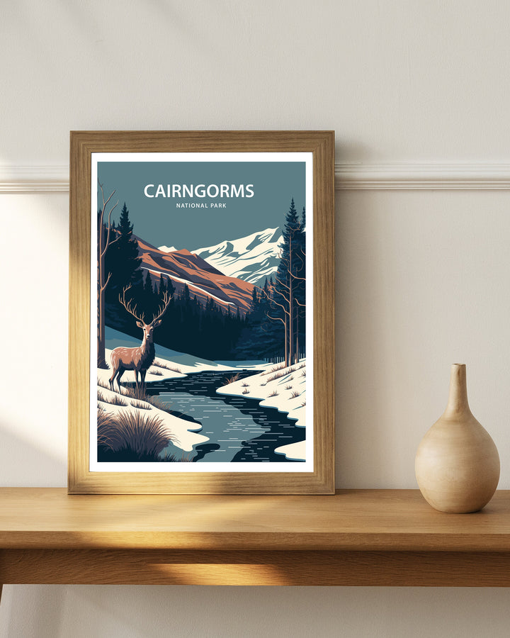 Cairngorms National Park Travel Poster