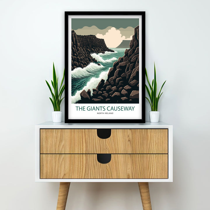 Giants Causeway Travel Poster