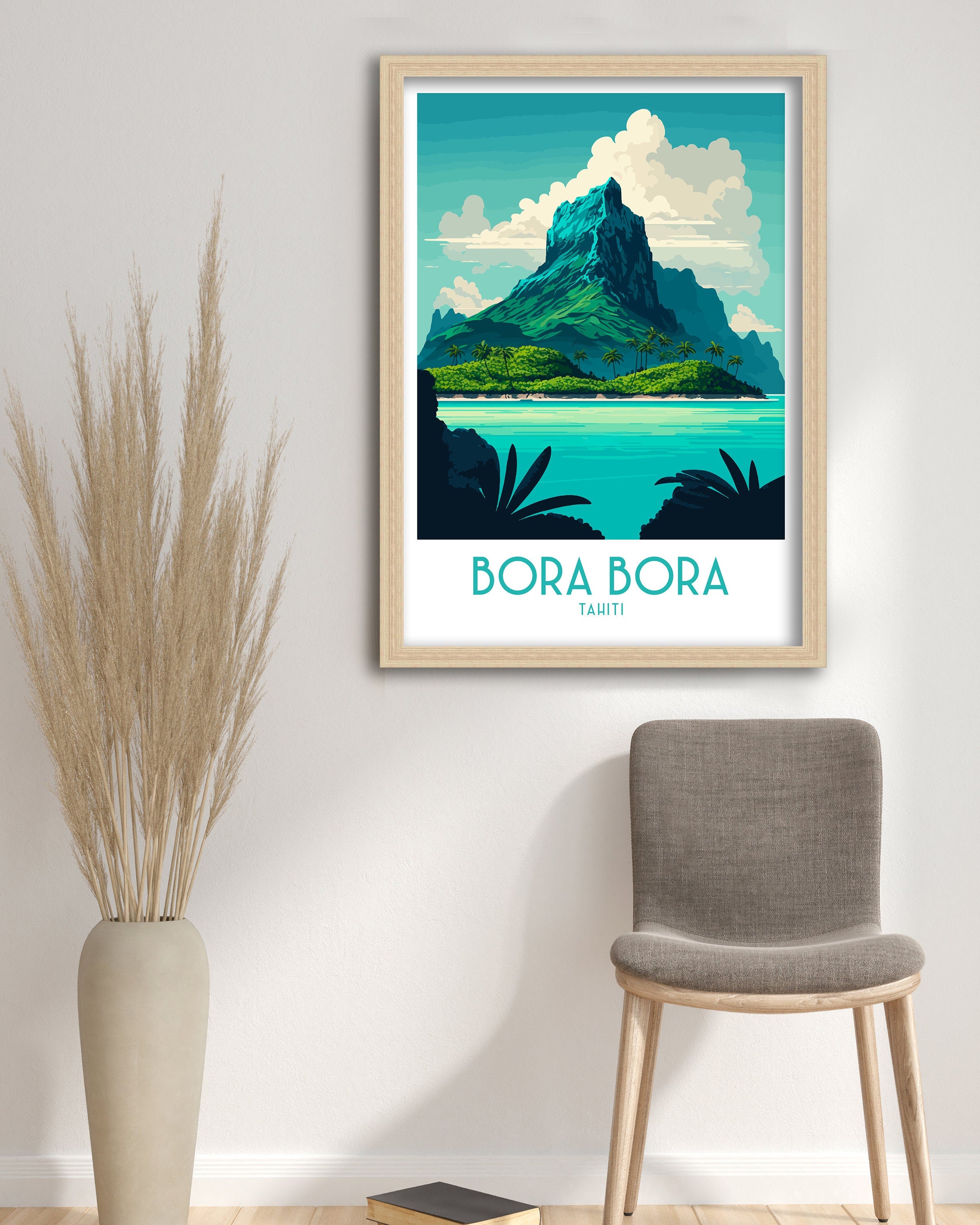 Bora Bora Travel Poster | French Polynesia Wall Art