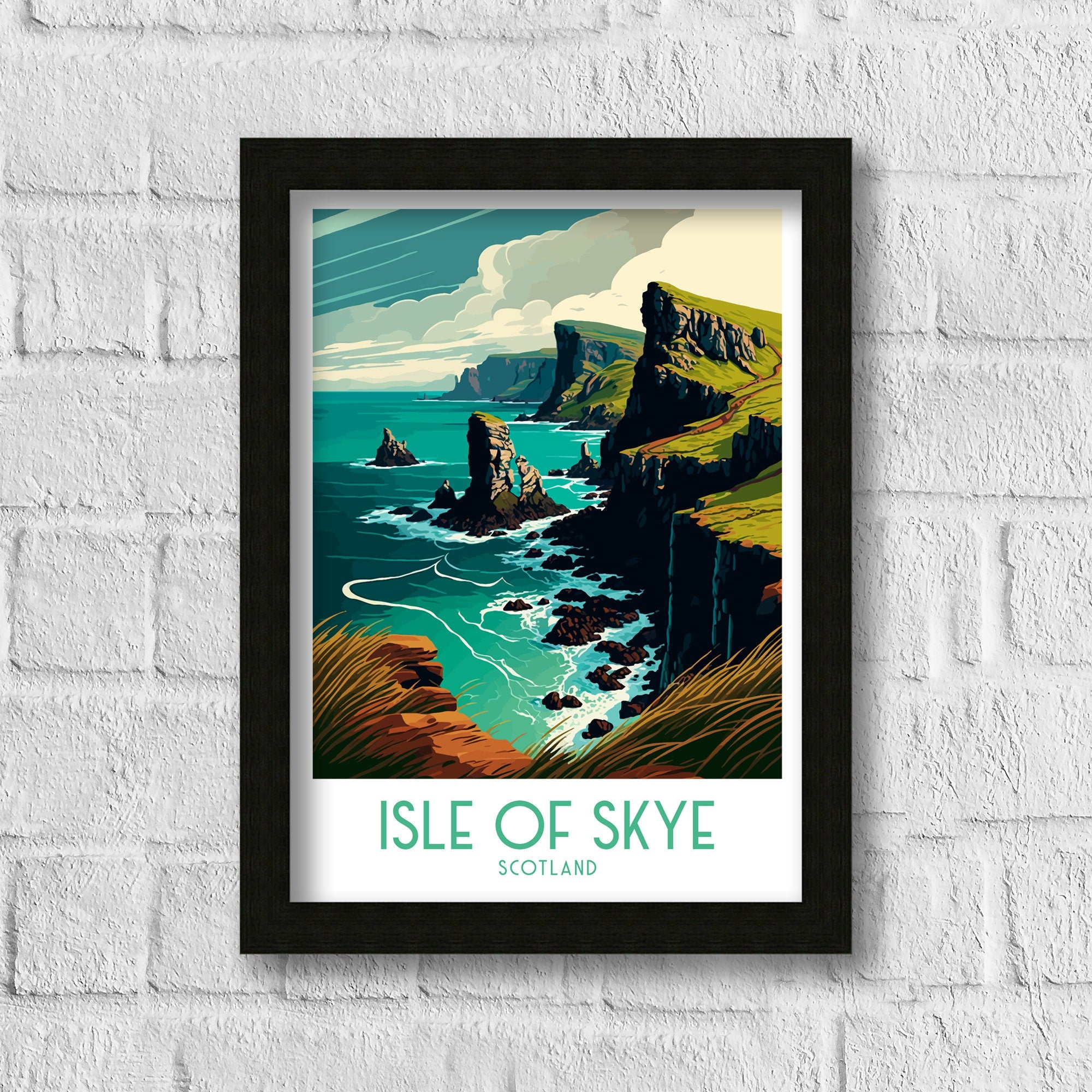 Isle Of Skye Art Print | Scotland Travel Poster