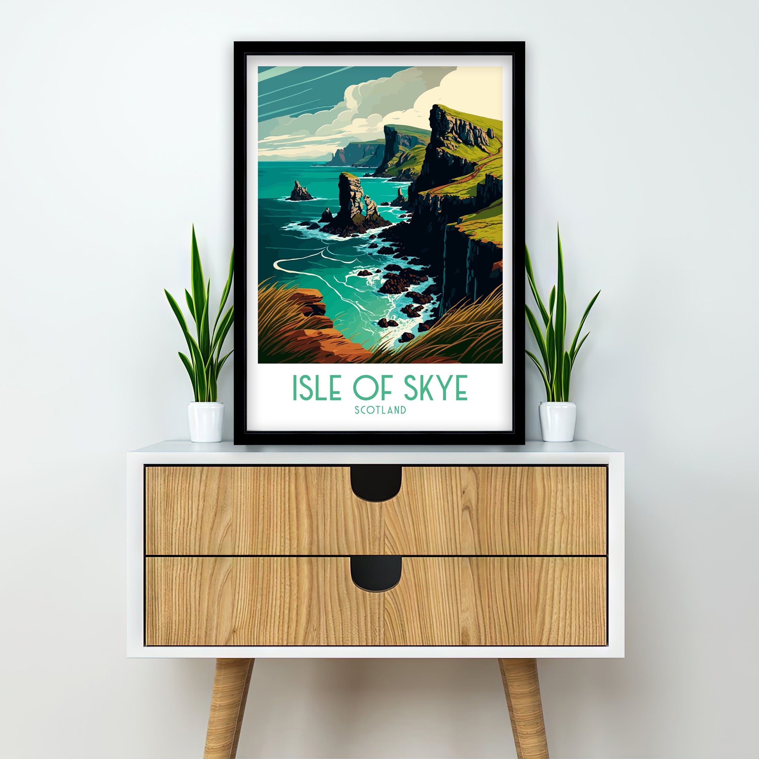 Isle Of Skye Art Print | Scotland Travel Poster