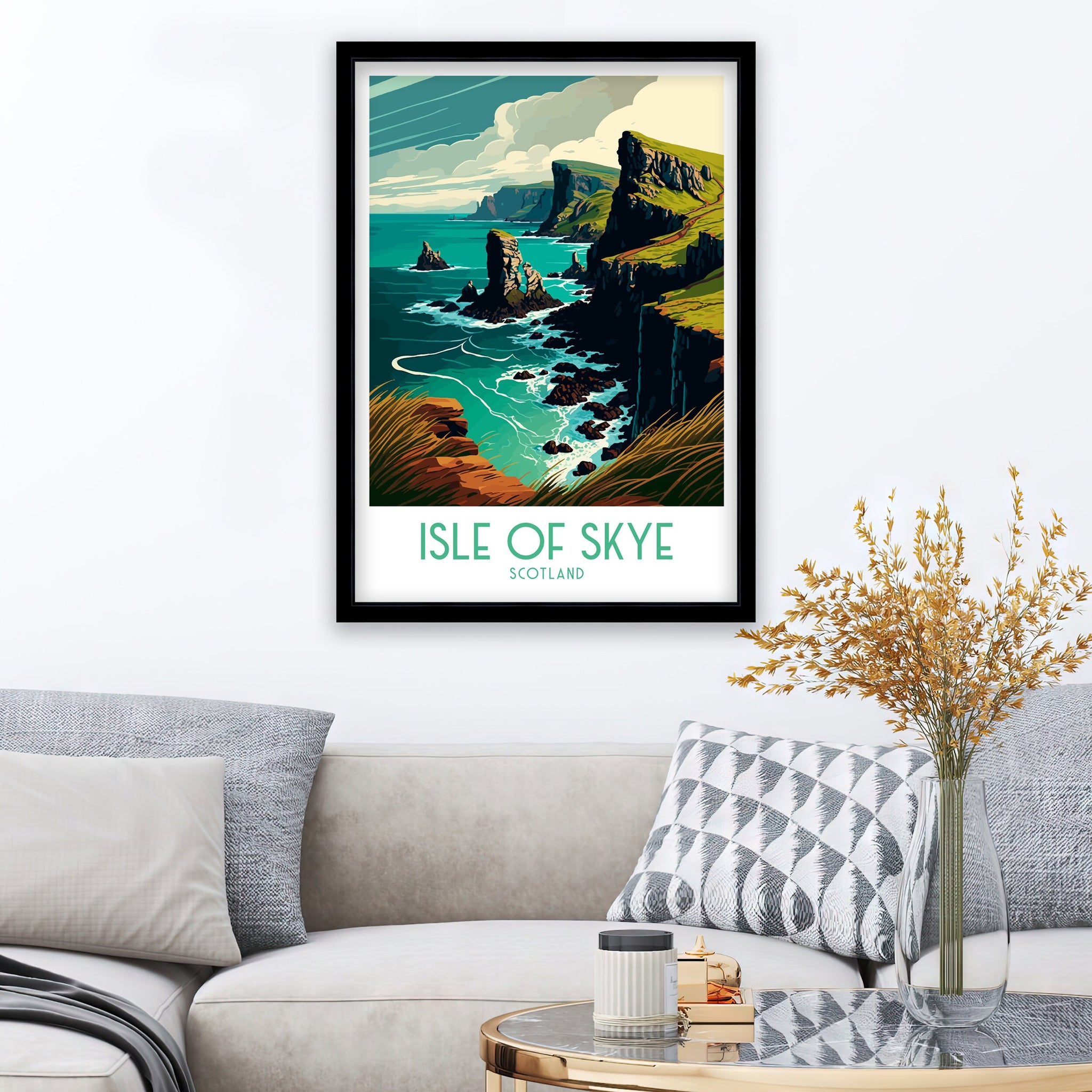 Isle Of Skye Art Print | Scotland Travel Poster