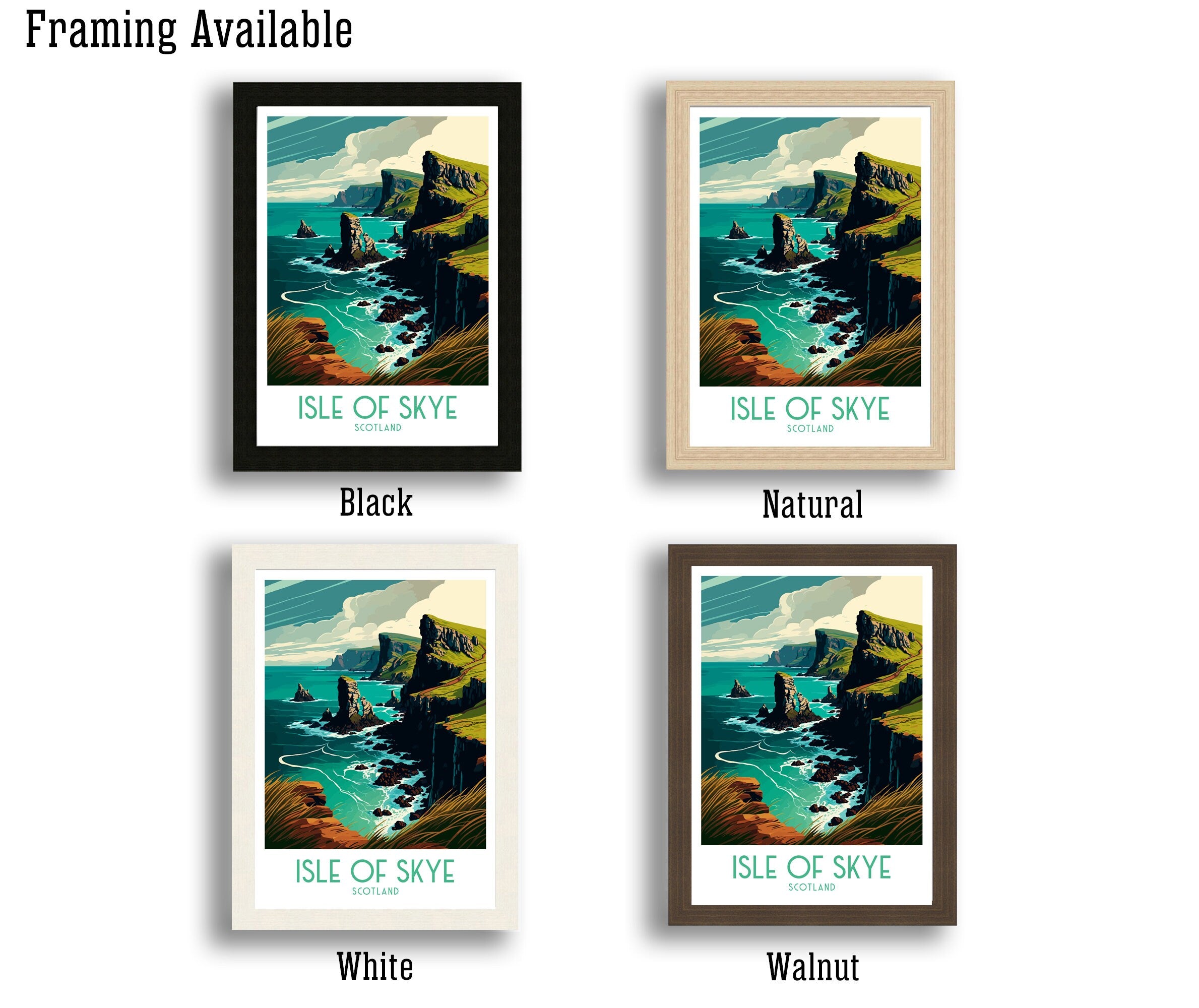 Isle Of Skye Art Print | Scotland Travel Poster