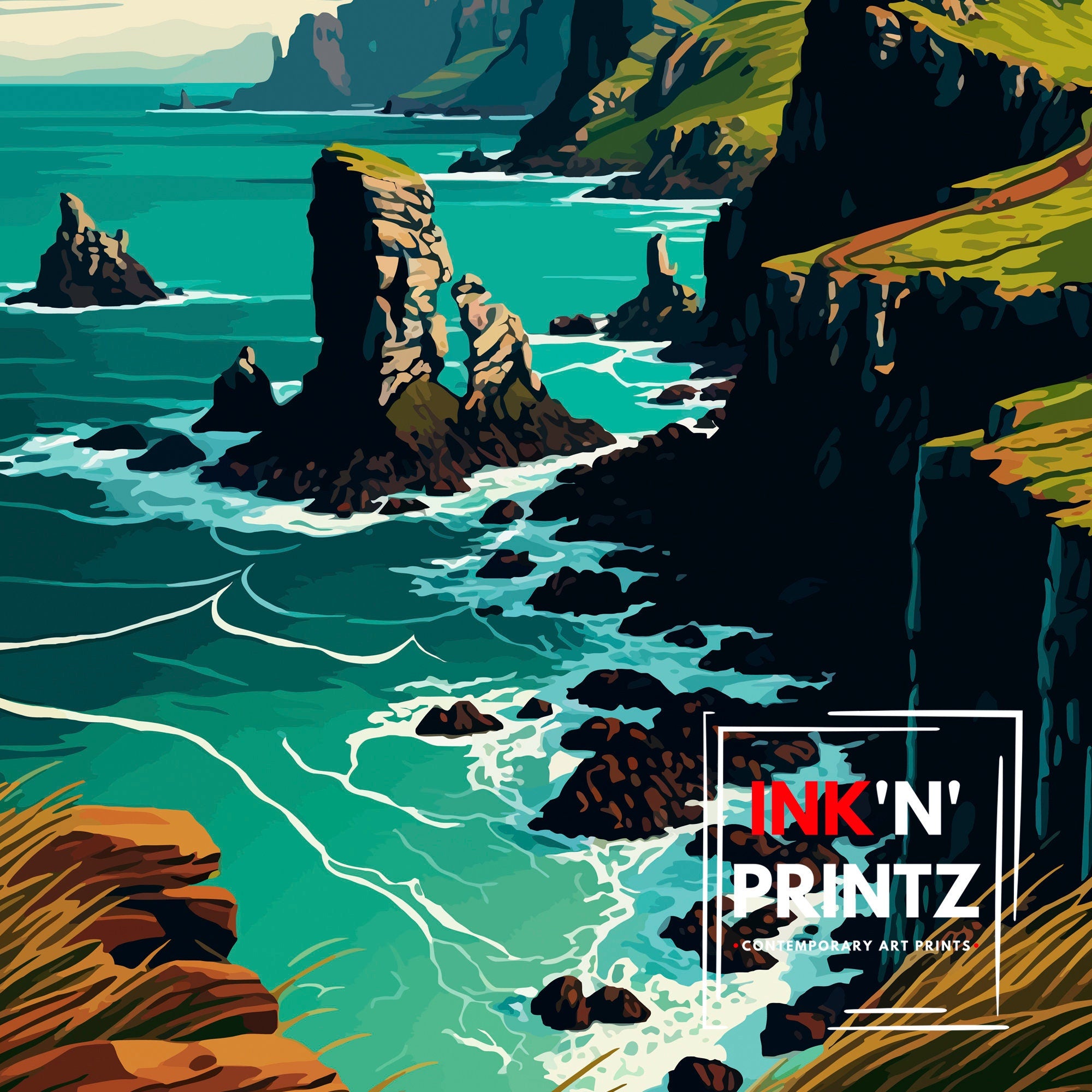 Isle Of Skye Art Print | Scotland Travel Poster