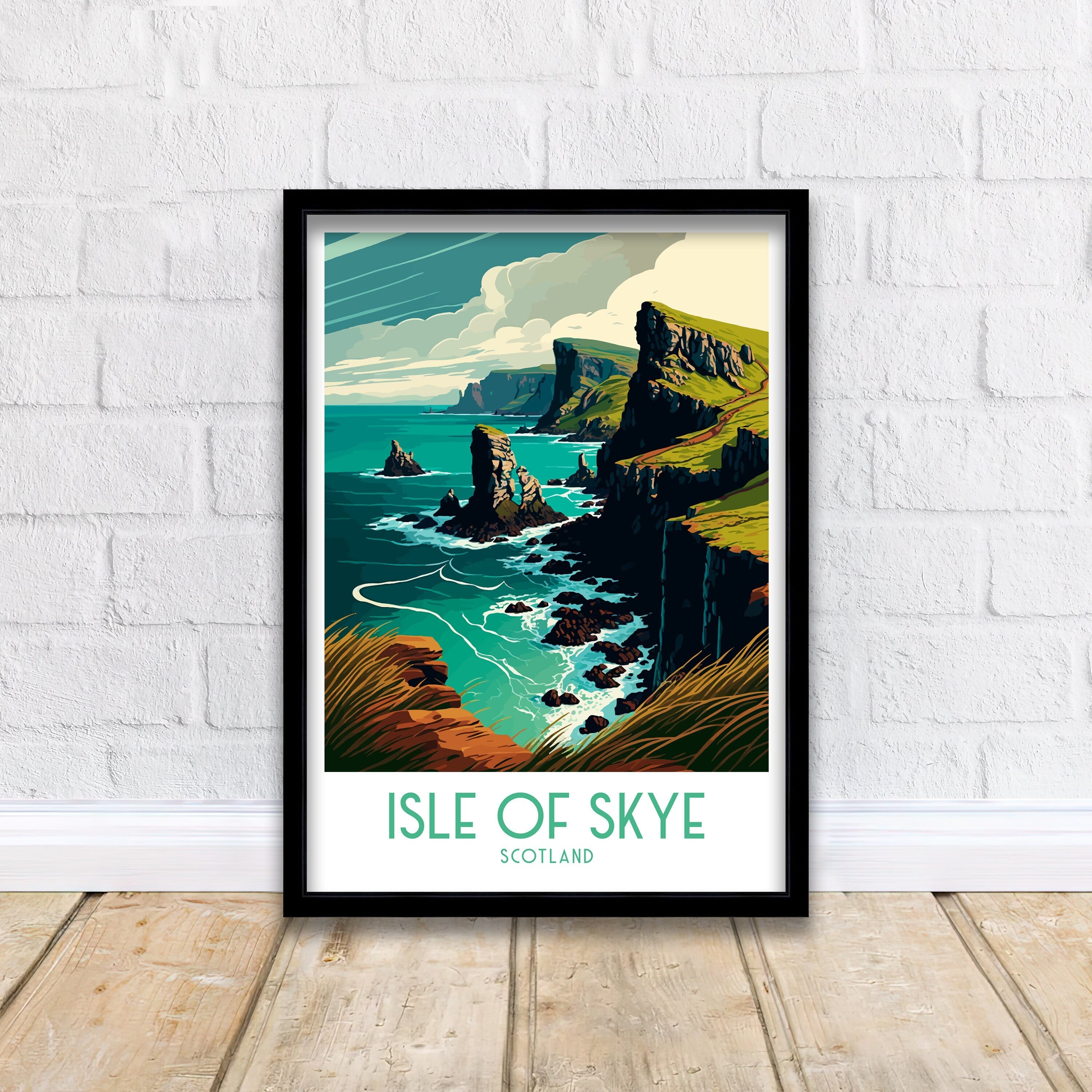 Isle Of Skye Art Print | Scotland Travel Poster