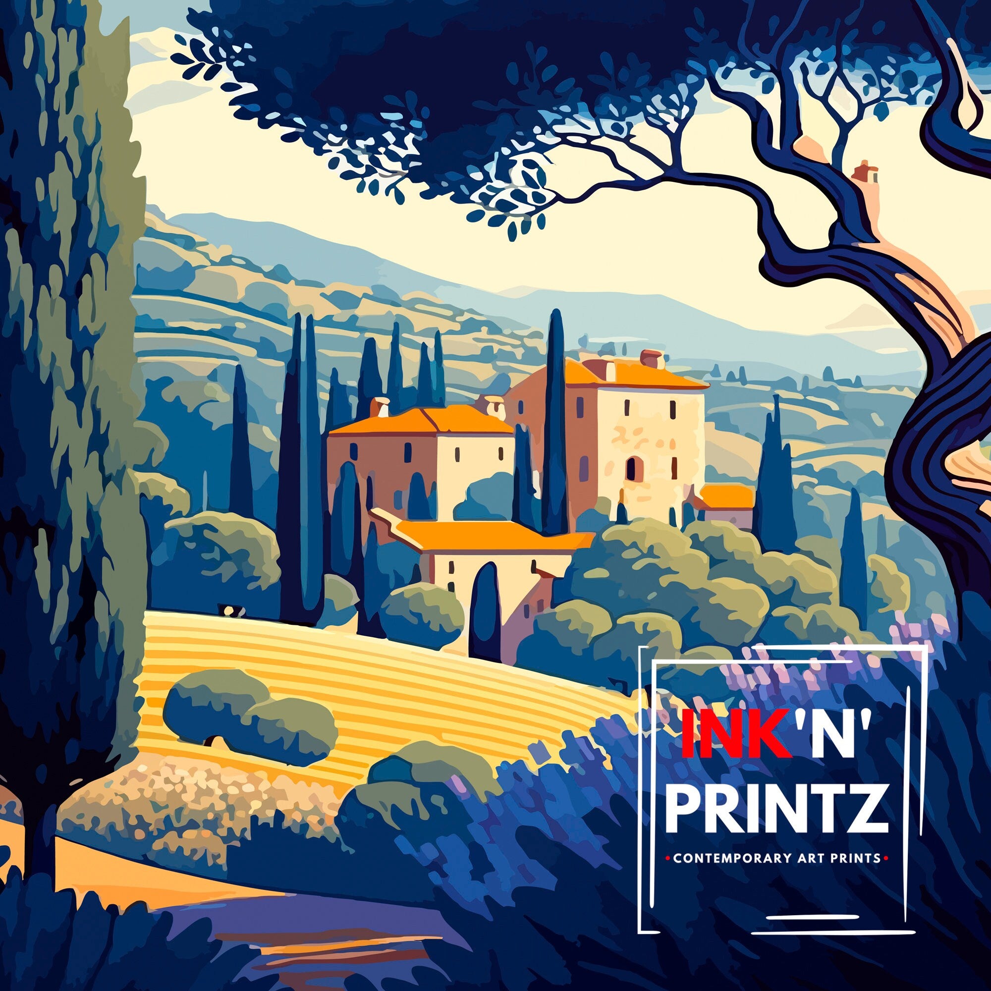 Provence France Travel Print | Landscape Wall Art